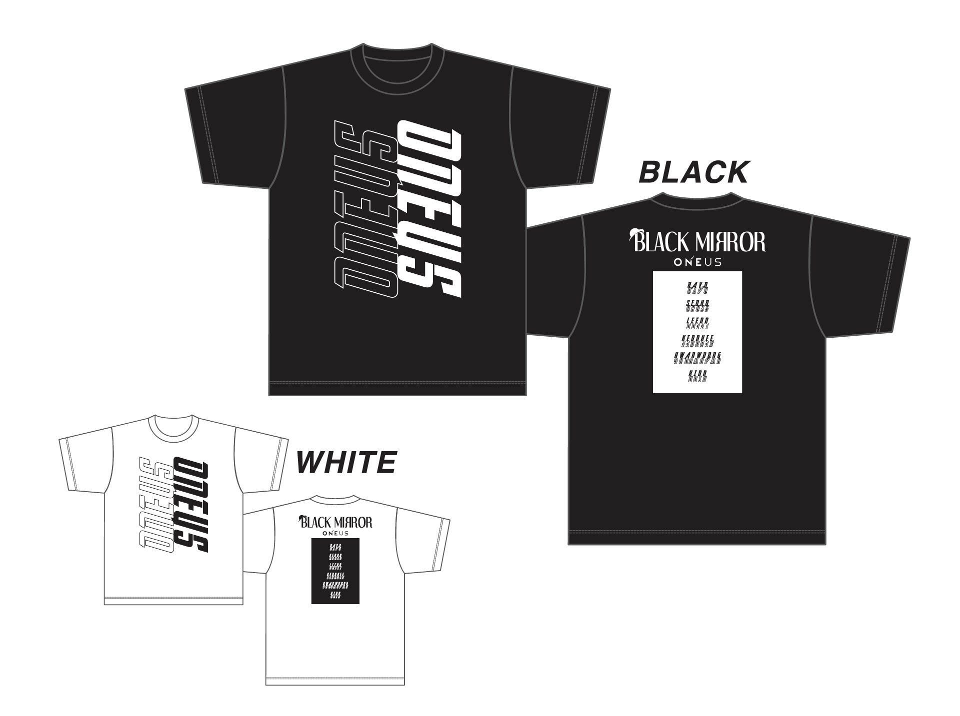 「ONEUS POPUP STORE : BLACK MIRROR」Tシャツ(全2種)