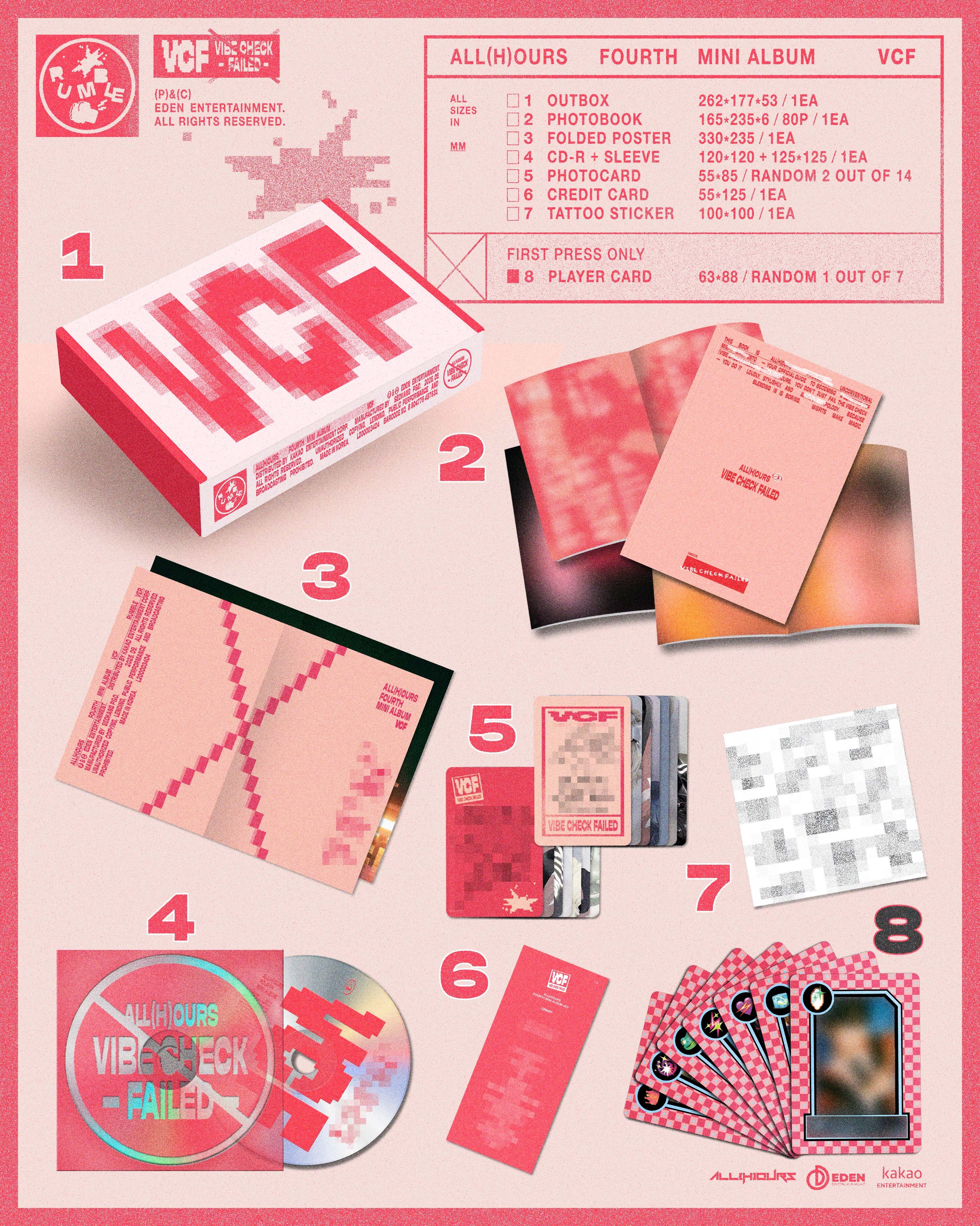 【事前販売限定トレカ付き】ALL(H)OURS FOURTH MINI ALBUM [VCF]