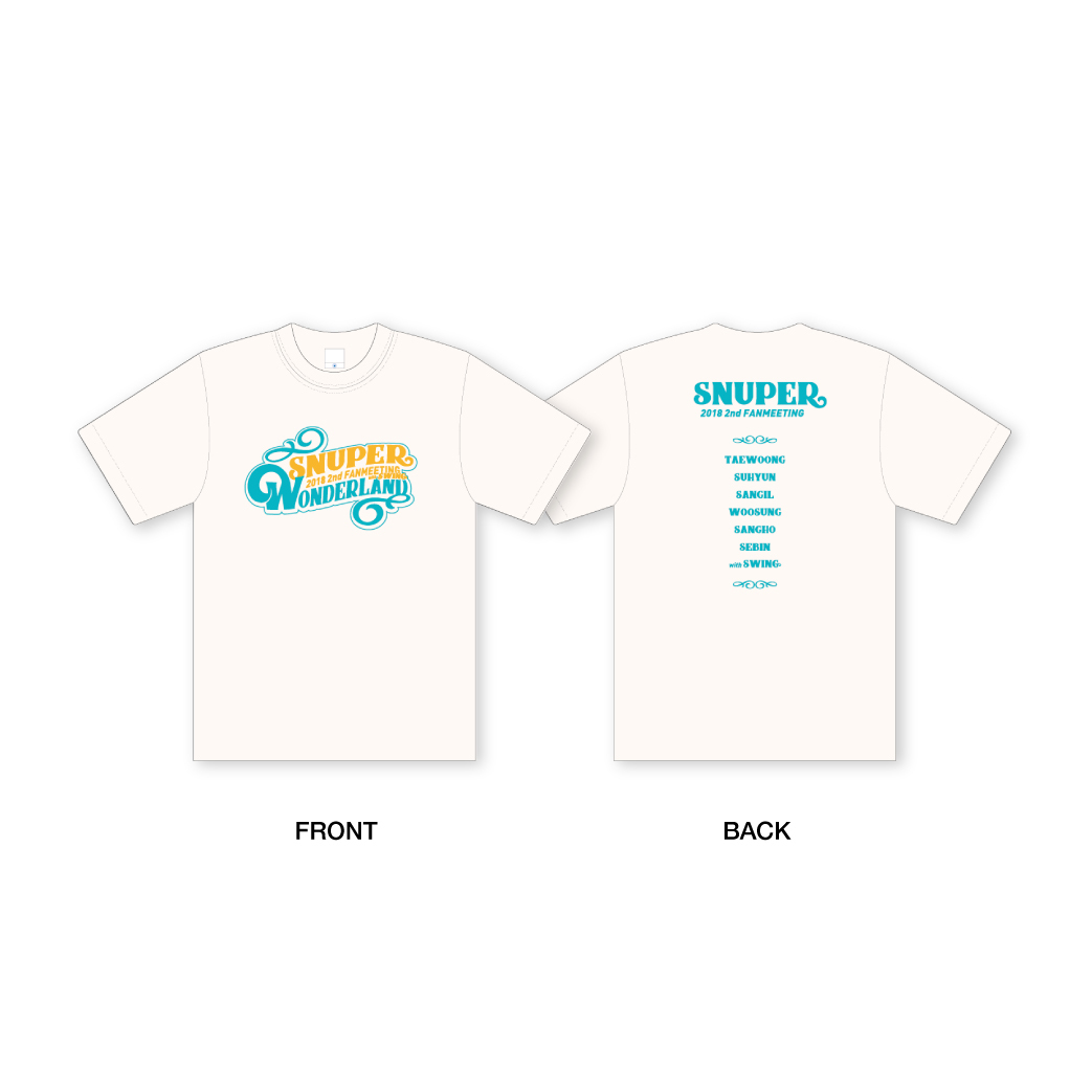 2018 SNUPER 2nd FANMEETING with SWING ~WONDERLAND~ Tシャツ (S/M/L)