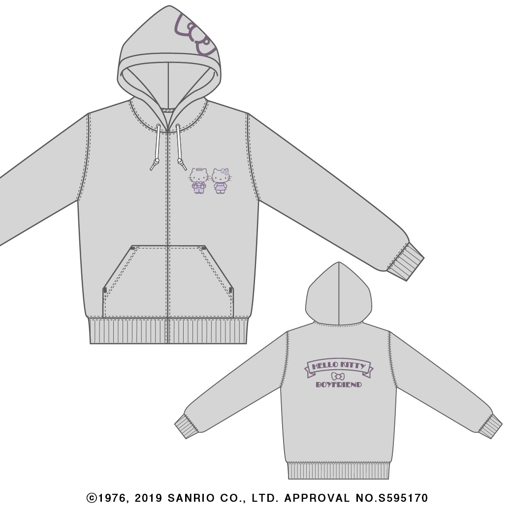 HELLO KITTY × BOYFRIEND コラボレーション 第1弾 パーカー(M/L/XL)